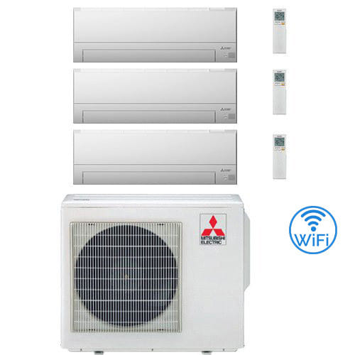 Climatizzatore Condizionatore Mitsubishi Msz-bt Wifi R32 Trial Split Inverter 9000 + 9000 + 18000 Btu Con U.e. Mxz-4f72vf Novitá Classe A++/a+