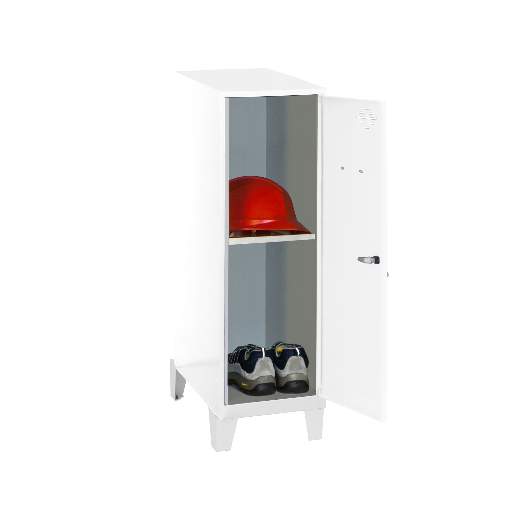 Simonrack Weiß Mini Metallschrank Mit Schloss Und Etikettenhalter