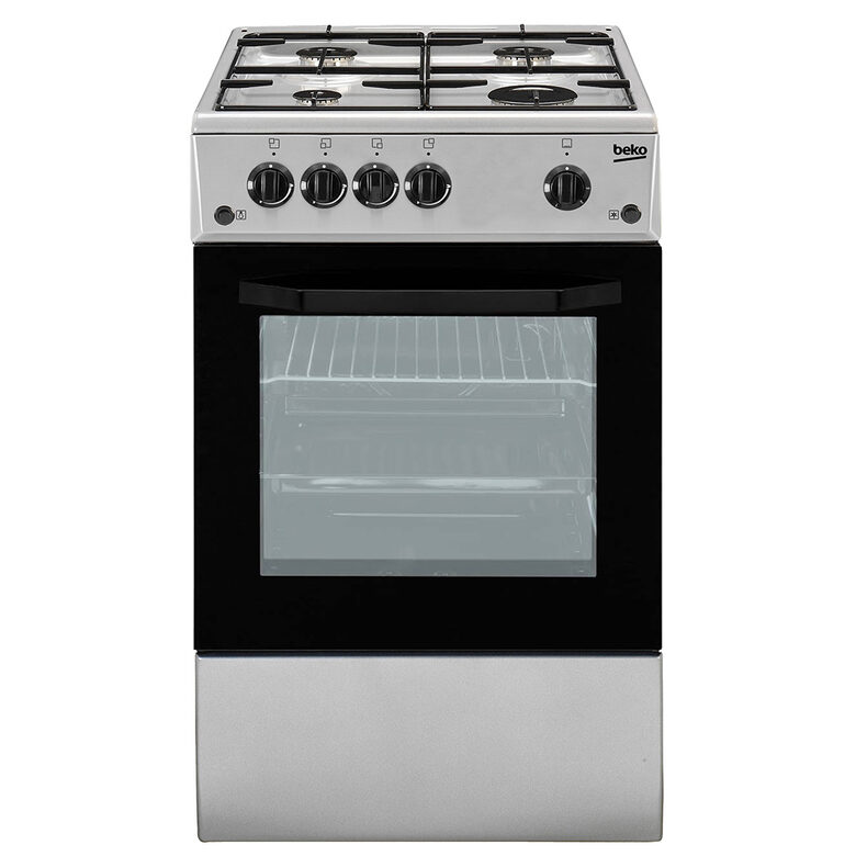 Beko - Css42014fs Cucina Piano Cottura Gas Nero, Argento A