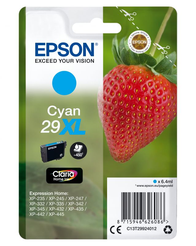 Epson , Druckerpatrone, Sglpck Cyan 29XL Home Ink (C) - Bild 4