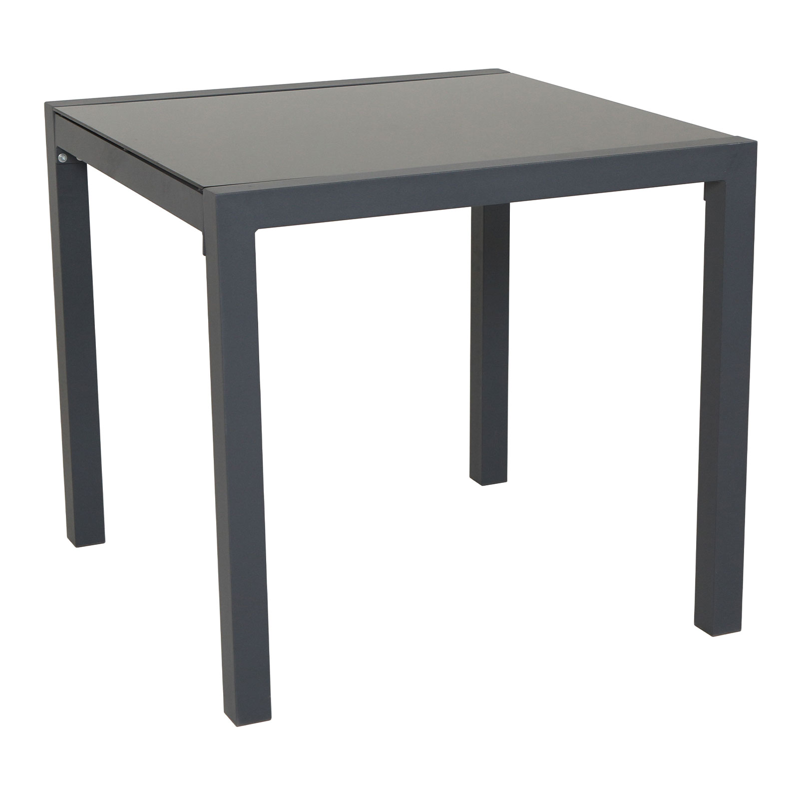 Svita - Table De Jardin En Aluminium Avec Plateau En Verre Table De