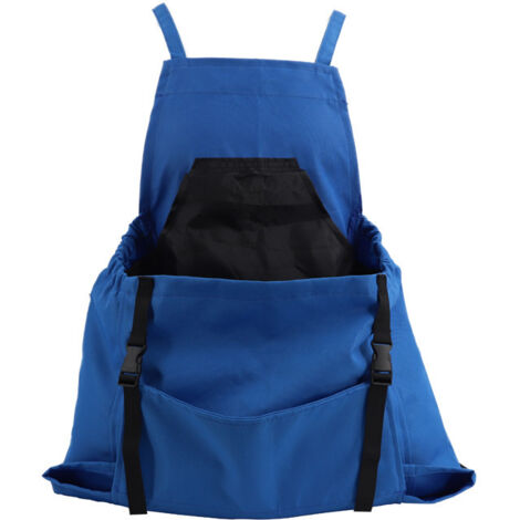 Tablier de récolte avec poches et ouverture rapide, bleu, 50 x 60 cm, 1 pièce