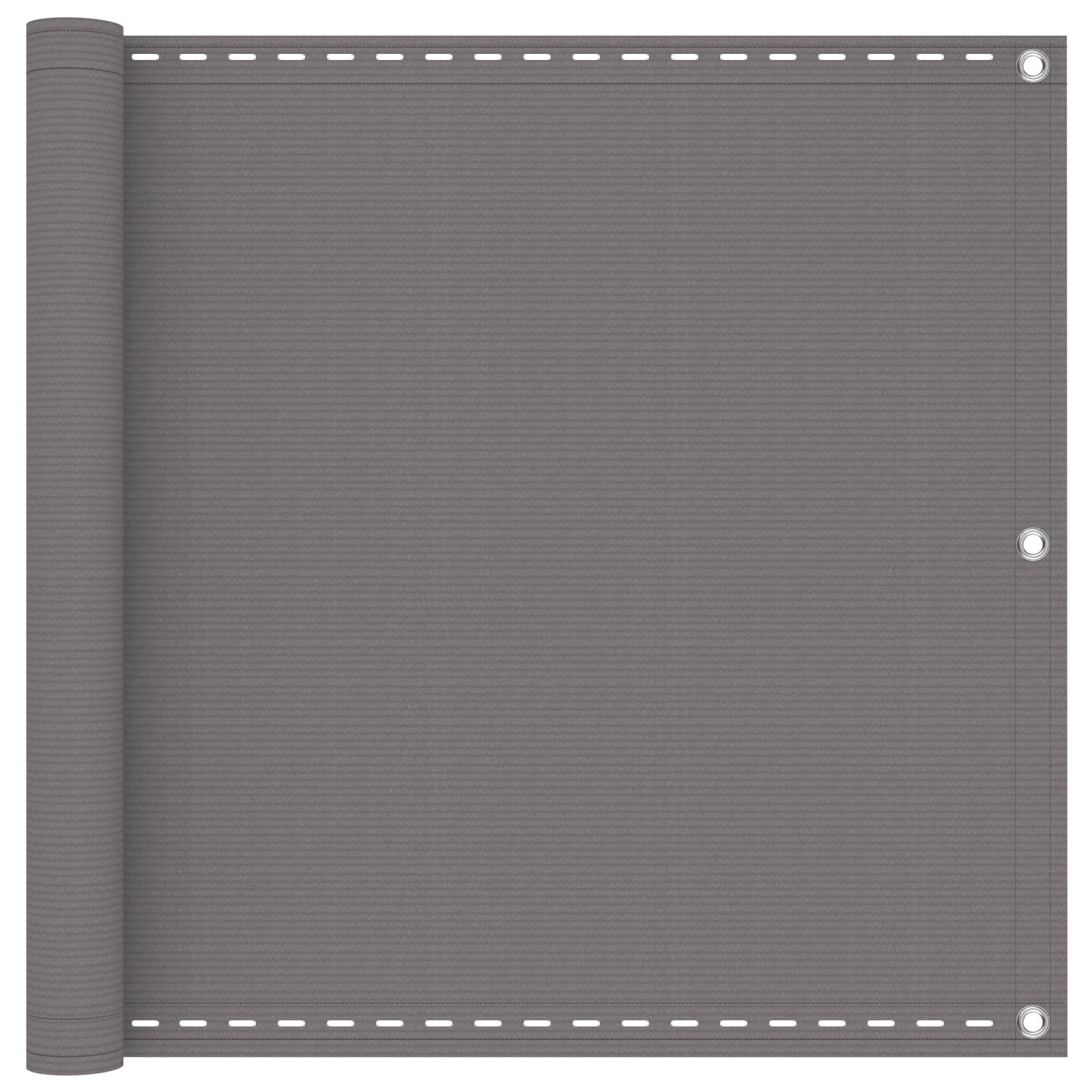 Balcony Screen Light Grey 90 X 300 Cm Hdpe And Aluminium Vidaxl