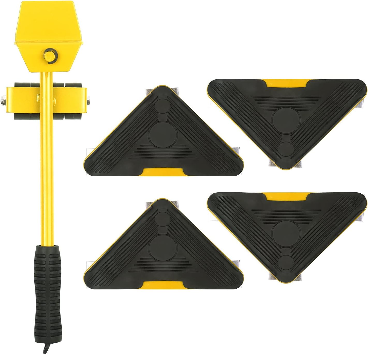 Lève-meubles en aluminium avec 4 patins, charge 400-500 kg, pour canapé, lit ou lave-linge, lot de 1