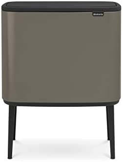 Brabantia 316043 Bo Touch Bin, 3 x 11 L Abfalleimer, Edelstahl, Platinum, 54 x 31.5 x 68 cm - Bild 4