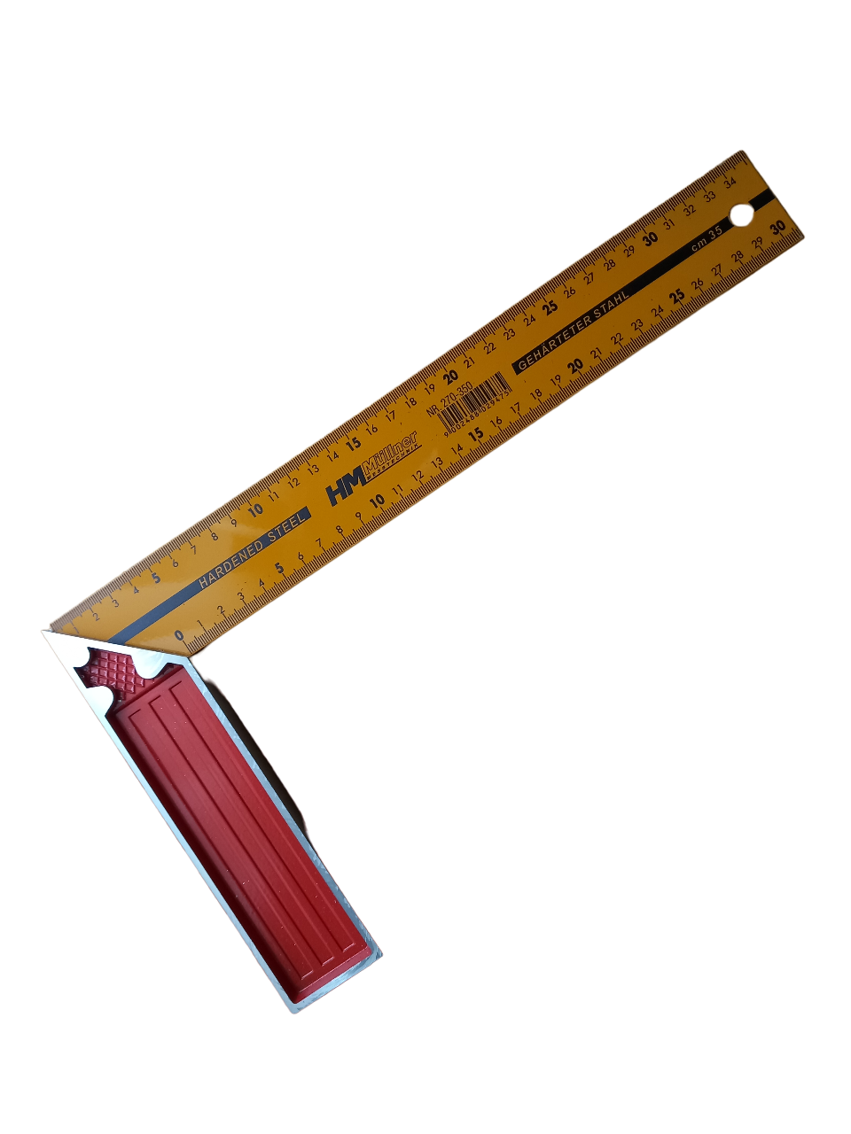 Hm Müllner Gelb Schreinerwinkel - 270-350 - 350Mm - 45X15mm - Schenkel B 189Mm