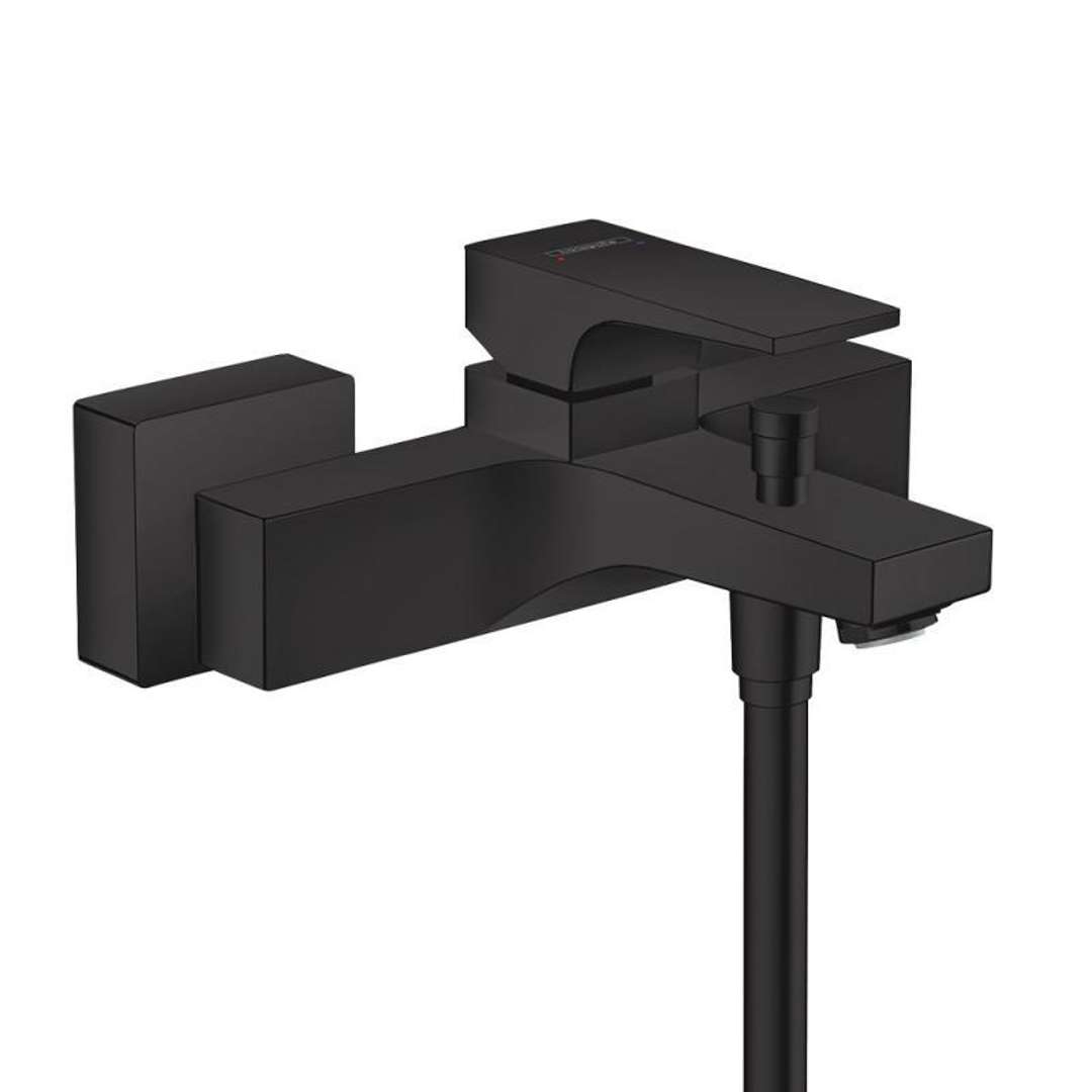 Hansgrohe Schwarz Duscharmatur + Badewannenarmatur, Einhebel-Wannenmischer Metropol - Image 3
