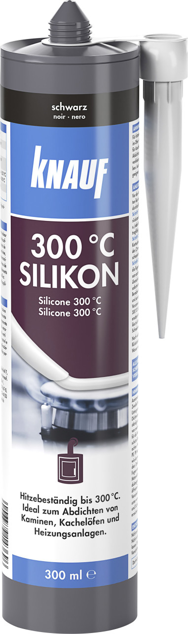 Knauf 300 °C Silikon 300 ml schwarz - Image 2