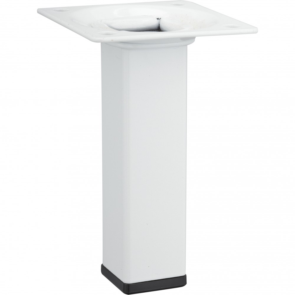 Hettich Tischbein 10 x 2,5 x 2,5 cm Stahl weiß - 1 Stück - Image 2