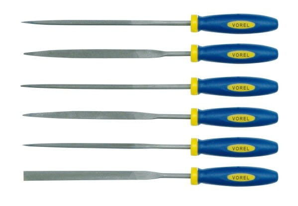 Vorel Schlüsselfeilensatz Feilen-Set Nadelfeilen 160 Mm 6 Tlg. Nadel Feile Satz Raspel Metallfeile