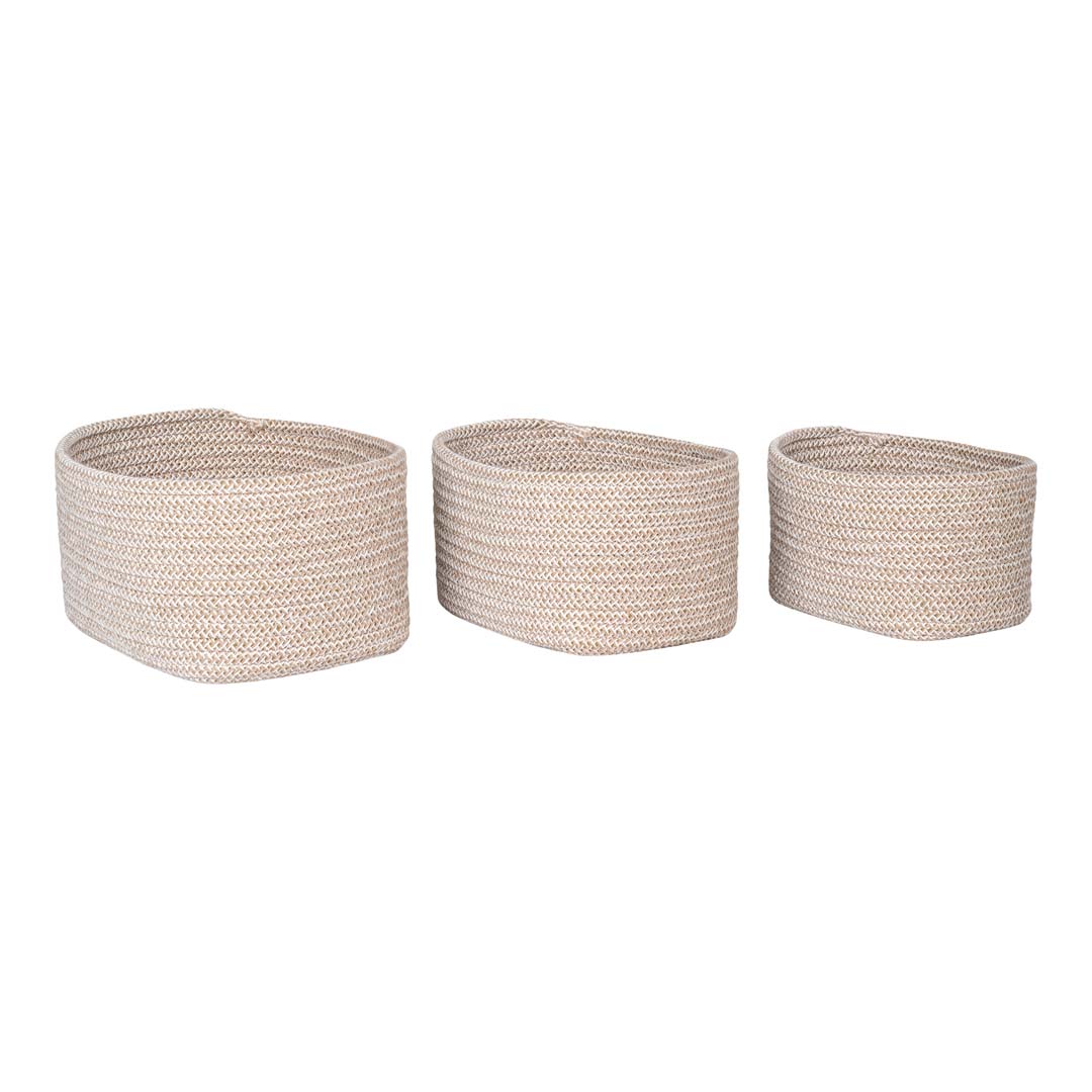 Beige Cadima Korb Satz Von 3 Stk. - Bild 4