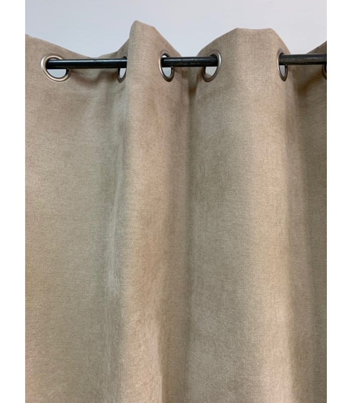 Linder - Rideau Beige Uni Phonique, Isolant, Thermique Et Occultant - 140x260cm - Beige