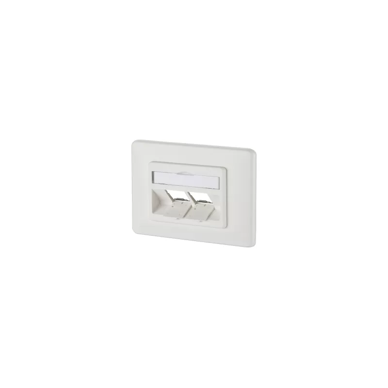 Metz Connect Weiß Modul Anschlussdose Up 2 Port Unbestückt Rein 1309151002-E - Bild 4