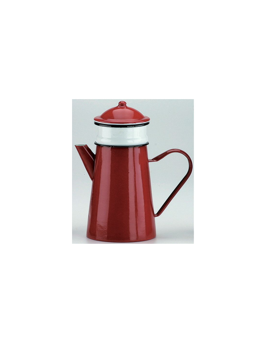 Ibili Rot Vintage Kaffeekanne 1,5 L Mit Integriertem Filter