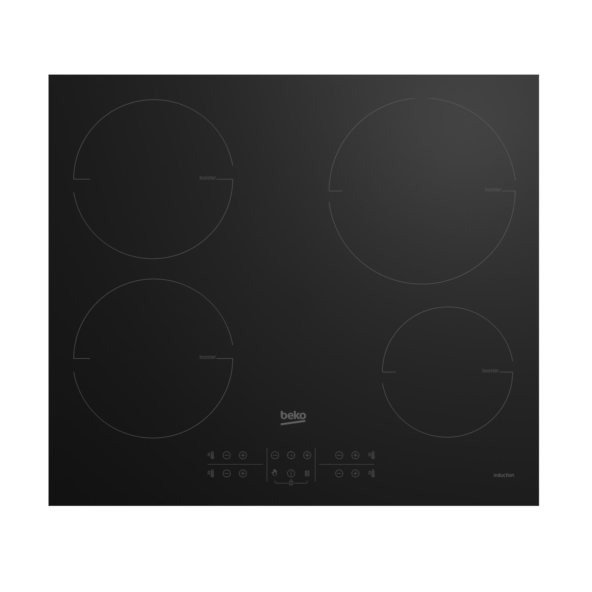 Beko Hii 64200 Mt Piano Cottura a Induzione 4 Fuochi 60 cm (Nero)