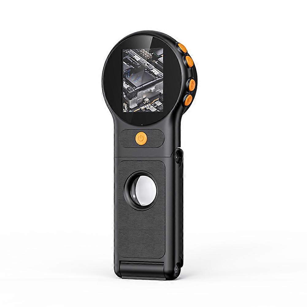 Microscope numérique portable pliable avec écran IPS 2 pouces, grossissement 500x, 8 LED, USB-C