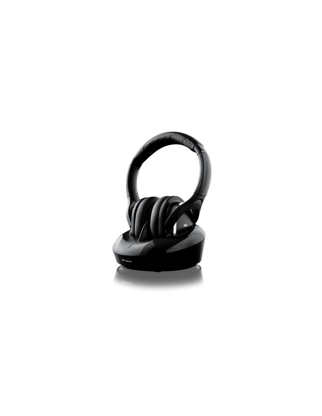 Meliconi Auriculares Hp Digital Plus Inalámbricos Y Con Cable Para Tv Cancelación De Ruido Negro - Bild 3