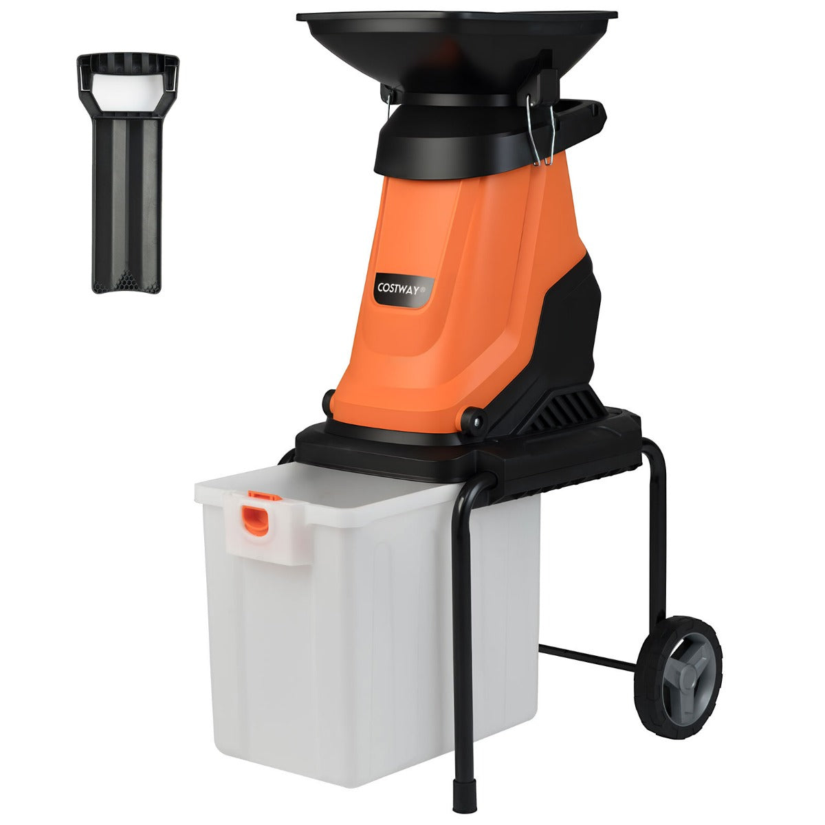 Biotrituratore Elettrico Da Giardino Da 3000 Watt Con Cesto Di Raccolt HELLOSHOP26