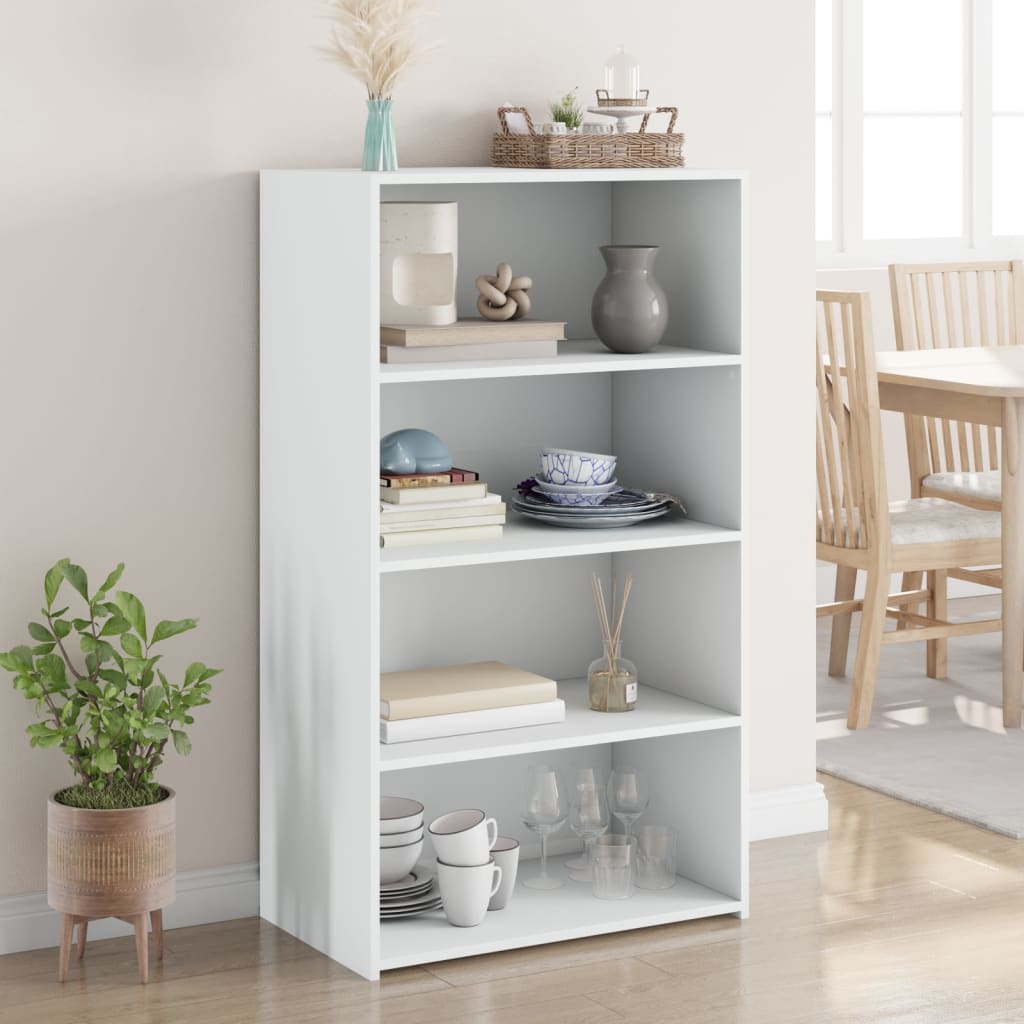 Buffet Haut Blanc 70x41x124 Cm Bois D'Ingénierie Vidaxl