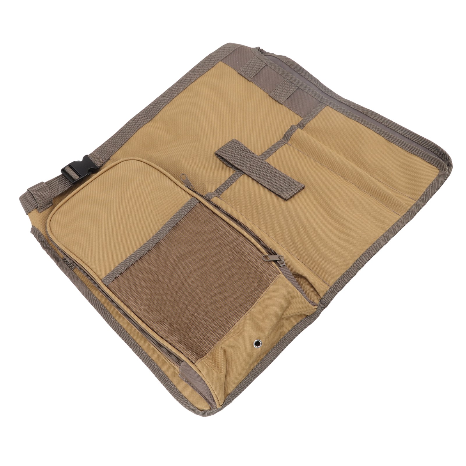 Sac seau à outils rond en toile Oxford 600D, 45,5 x 40 cm, kaki