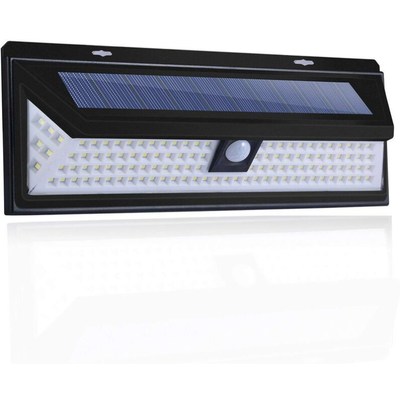 Applique Solaire- 118 Led 2pcs Lampe Solaire 1000 Lumens Applique Mural