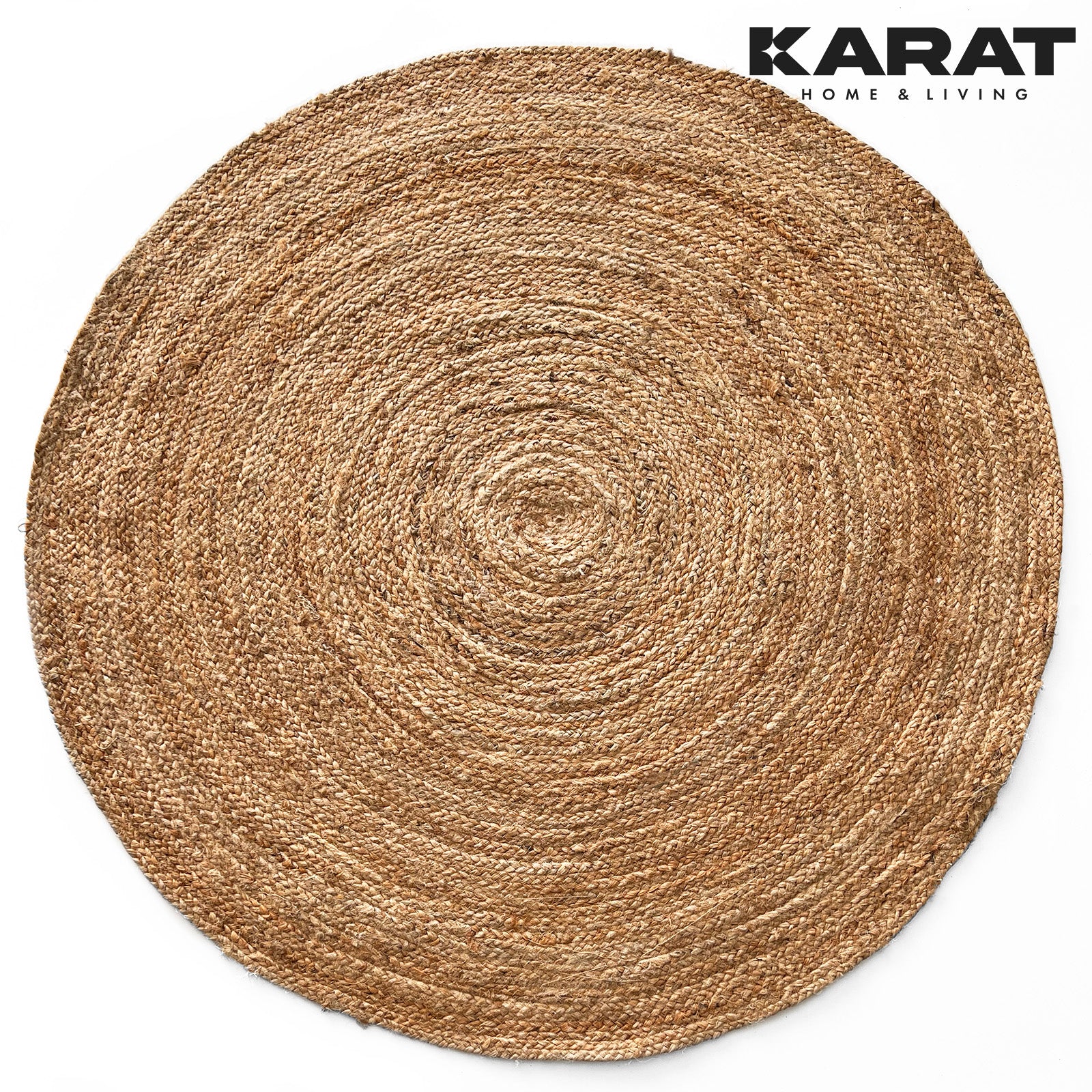 Floordirekt – Tapis Rond En Jute Tissé À La Main 200 X 200 Cm – 100 %
