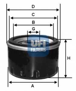 UFI Filters, Ölfilter 23.175.00 | Geeignet für Autos, Anwendbar auf verschiedene Modelle von Alfa Romeo, Ferrari F., Fiat, Lancia, Ruggerini, Saab - Bild 5
