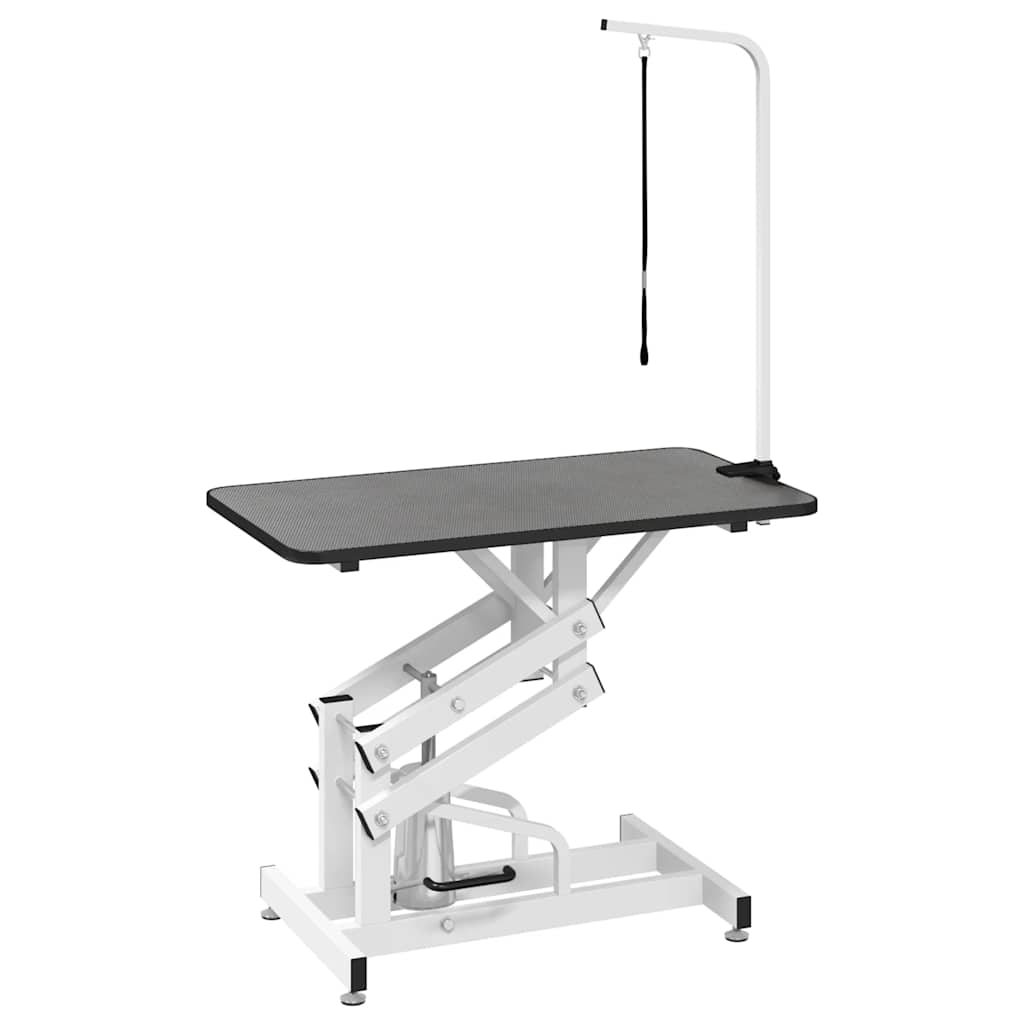 Vidaxl Schwarz Hydraulic Bath Grooming Table For Dogs Cats Pets Adjustable