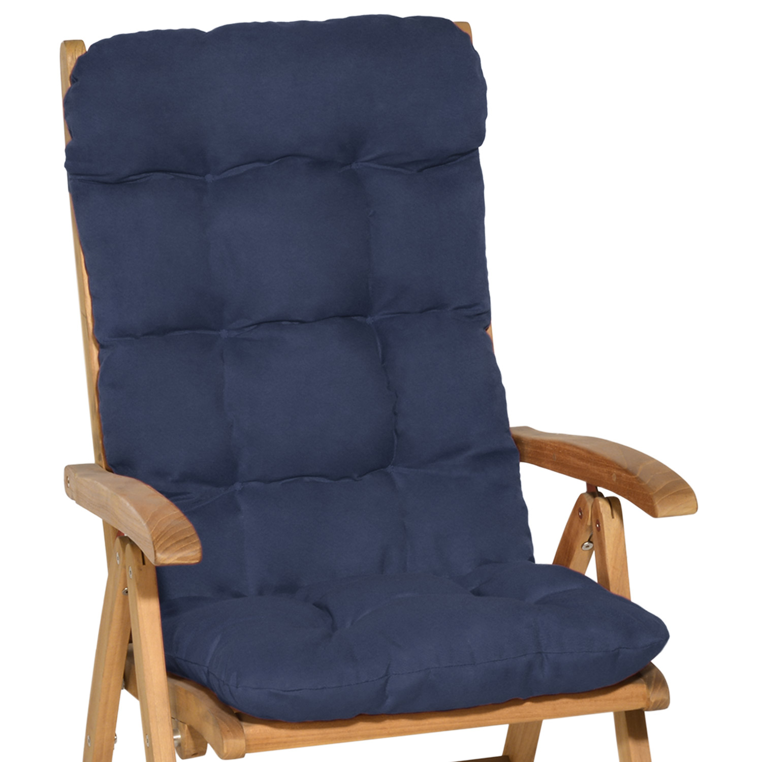 Beautissu Lot De 2 Matelas Coussin Pour Chaise Fauteuil De Jardin bleu