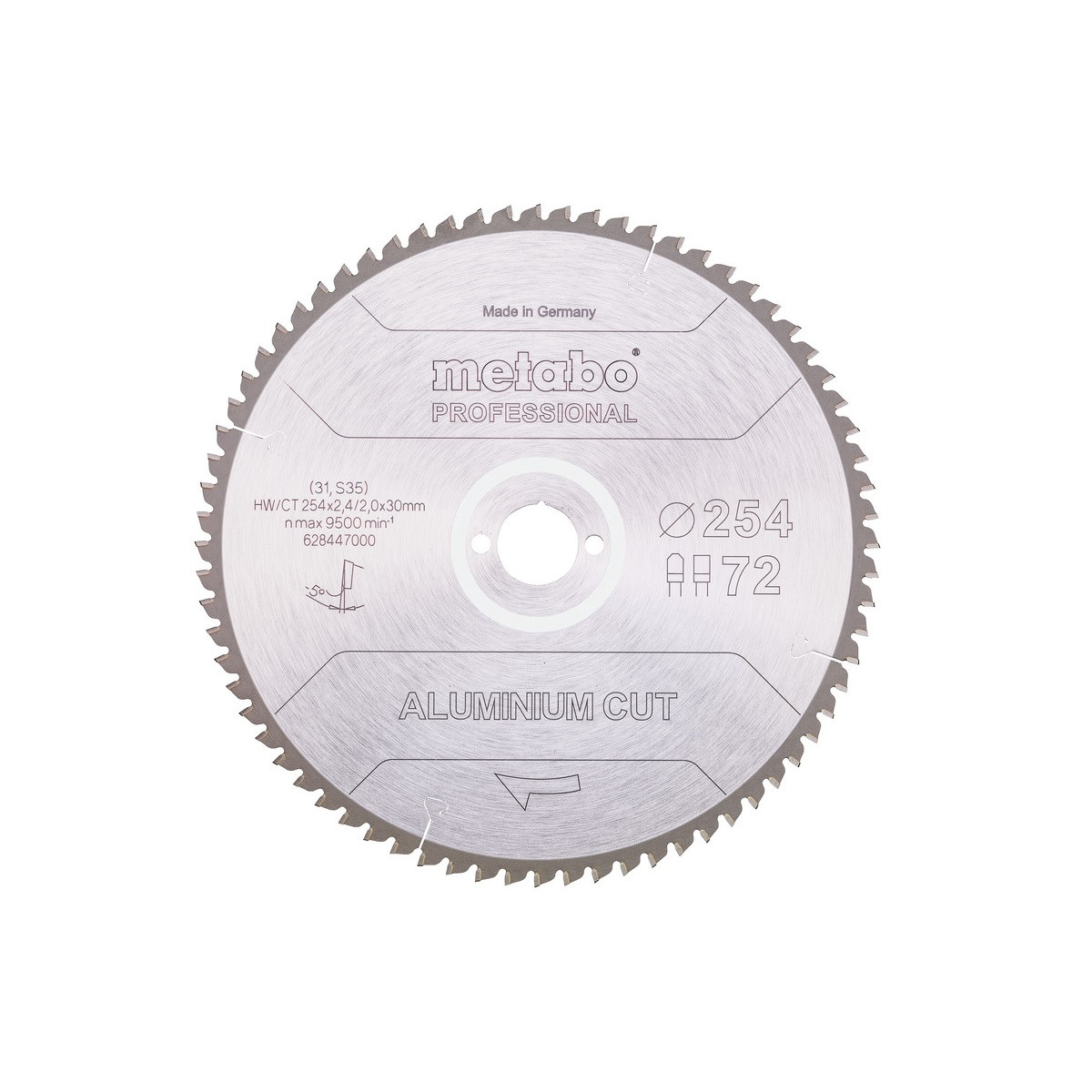 Aluminium cut professional lame de scie circulaire 254 x 30 x 2 mm nombre de dents: 72 1 pièce — photo de l’offre ManoMano