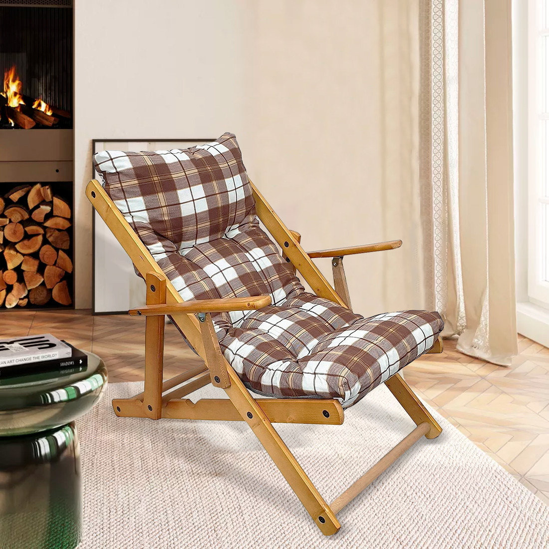 Mediawave Store - Mas011 Fauteuil Inclinable En Hêtre Amalfi Artlegno