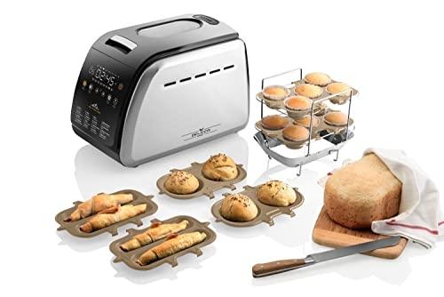2Theta Hellgrau/Schwarz Eta Brotbackautomat "Delicca Ii Max, Eta714990040", Silber (, Silberfarben), B:43,5Cm H:30cm T:26,5Cm, Brotbackautomaten - Image 5