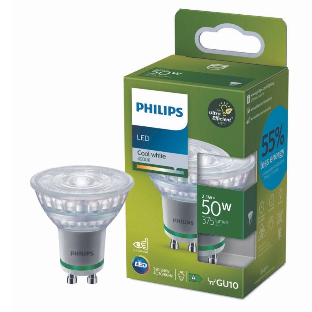 Licht Philips Led-Spotlampe 36D 2,1 W 375 Lm Gu10 4000 K 220–240 V Ac 50/60 Hz - Bild 5