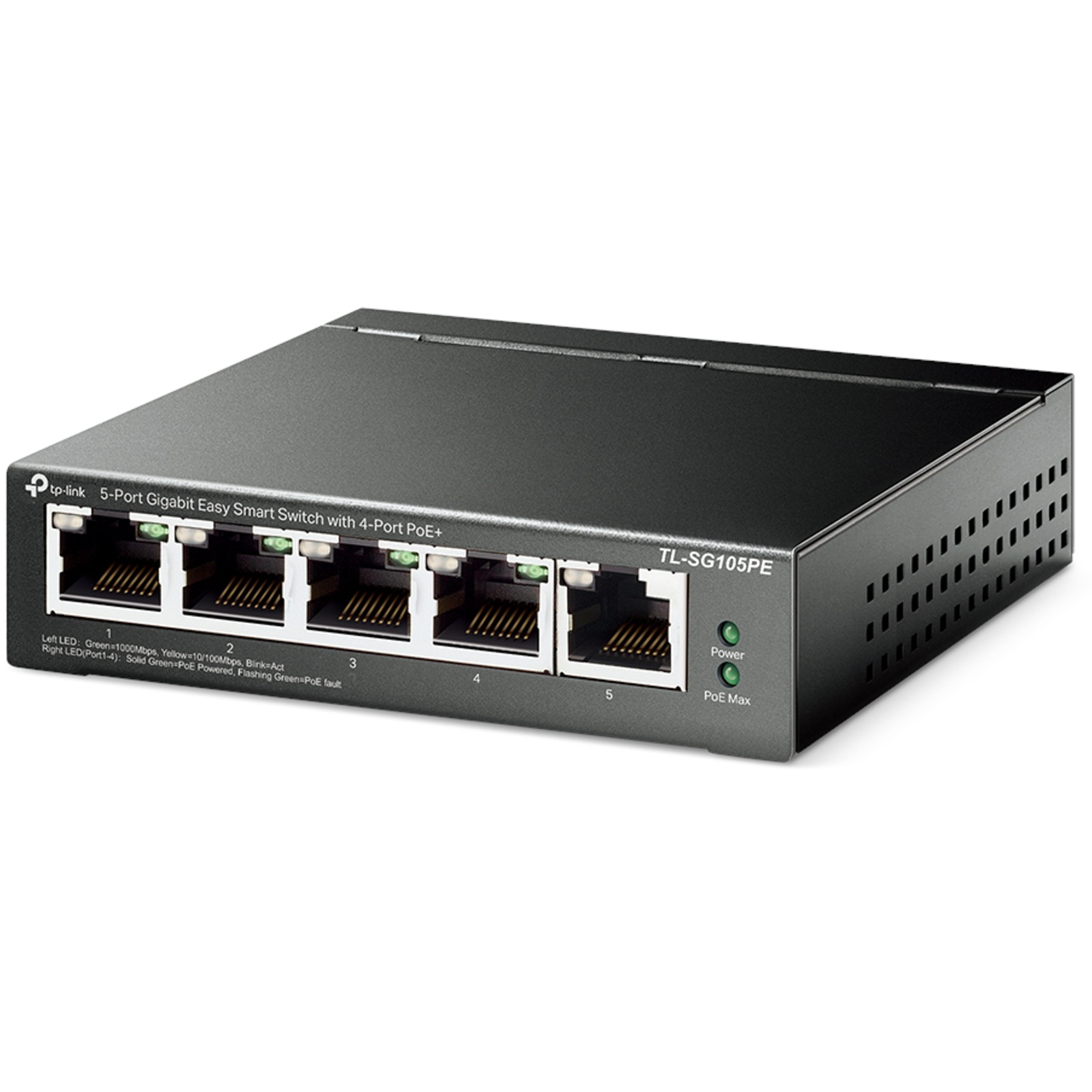 TP-Link TL-SG105PE Easy Smart Switch 5-Port, Smart Managed, 5x Gigabit RJ45, 4x PoE+, 65W - Image 4