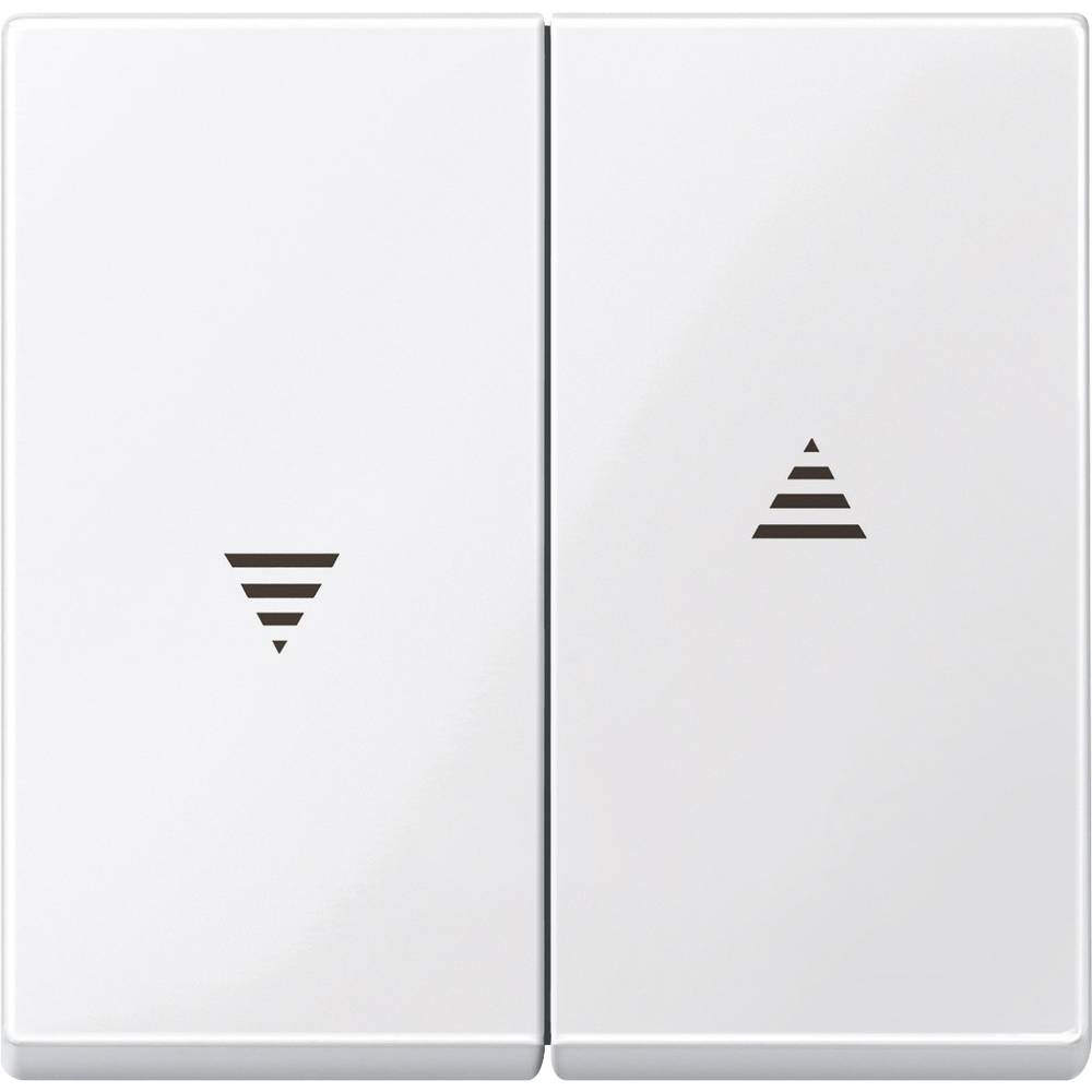 Merten 432419 M-Creative Cover Shutter Switch Polar White Glossy