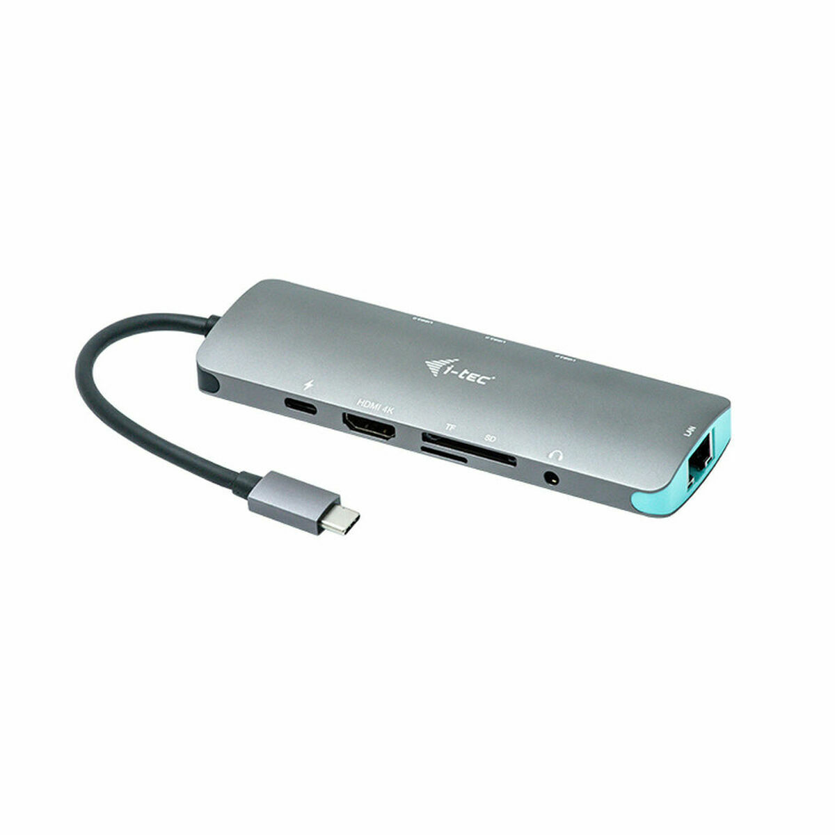 i-tec USB-C 4K Metall Nano Docking Station 1x HDMI 1x GLAN 3x USB 3.0 1x SD/MicroSD 1x Audio Power Delivery 100W für Windows MacOS Android Chrome OS Thunderbolt 3 Kompatibel - Bild 9