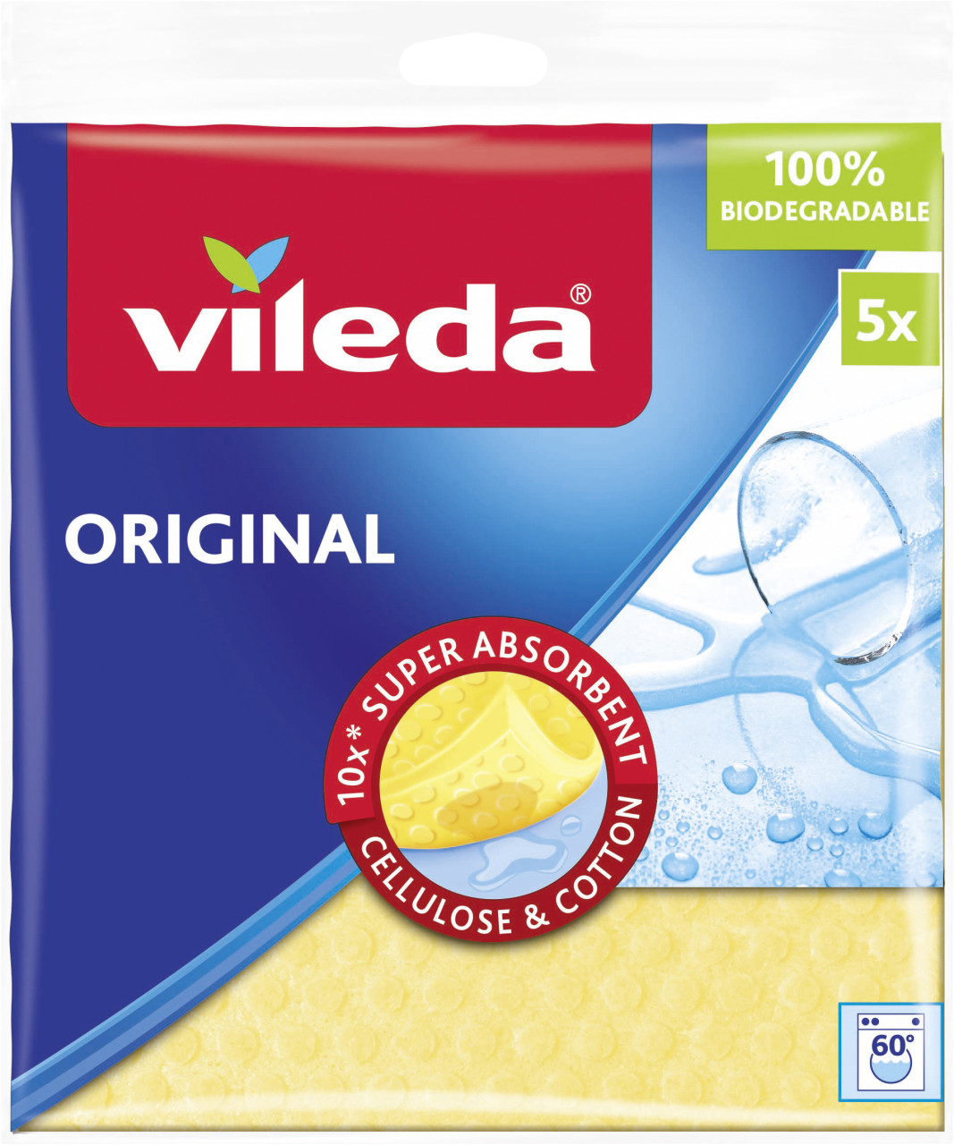Vileda Mehrfarbig Schwammtuch Aqua, Reinigungsutensil, - Image 4