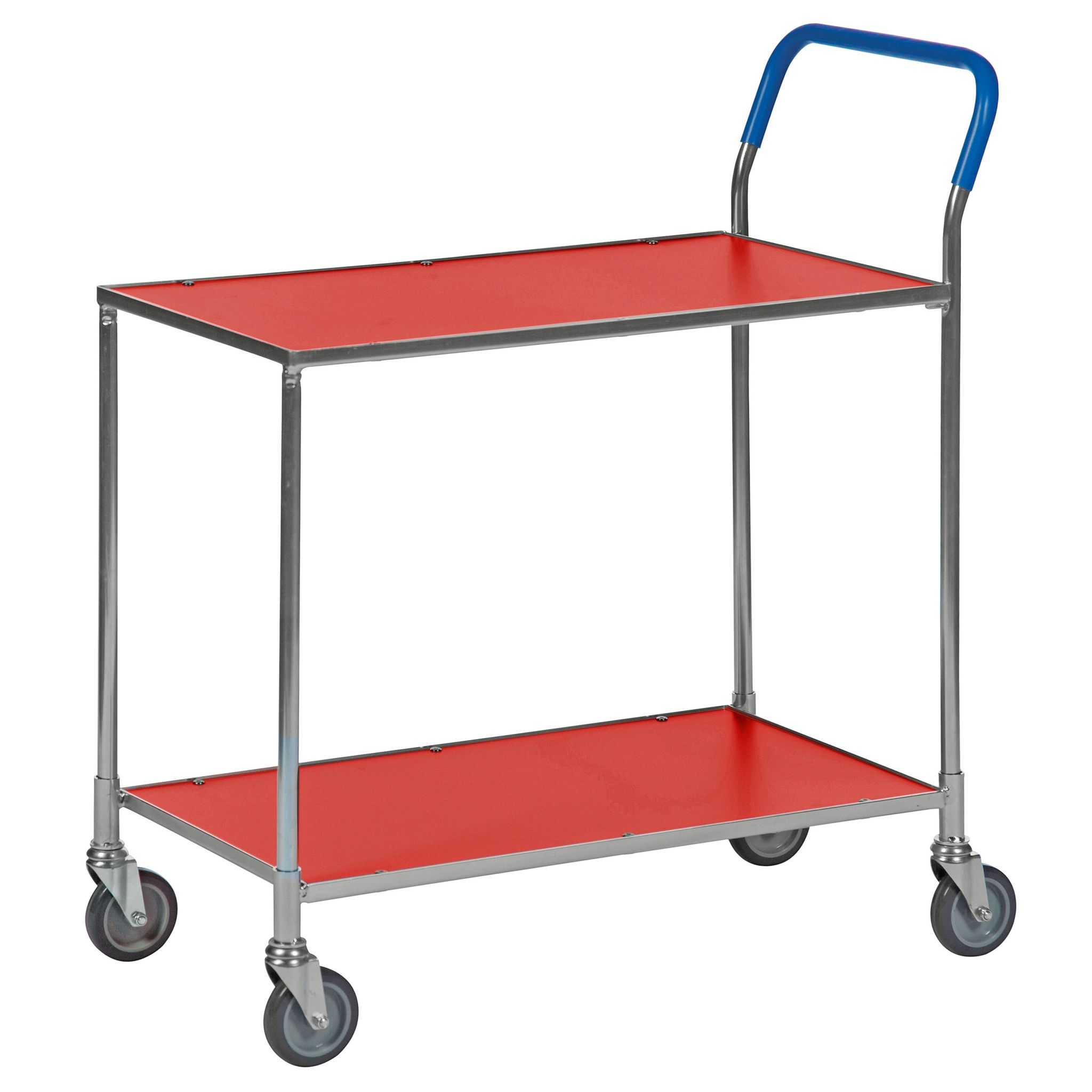 Kongamek Tischwagen mit Bremse in rot mit 850x435mm Ladefläche - Image 2