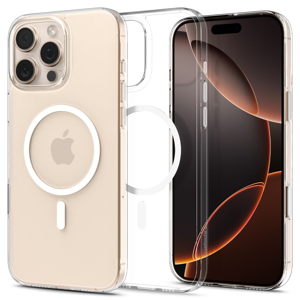 Spigen - Thin Fit MagSafe - iPhone 16 Pro Max - Clear / White (Apple iPhone 16 Pro Max), Smartphone Hülle, Transparent, Weiss - Bild 4