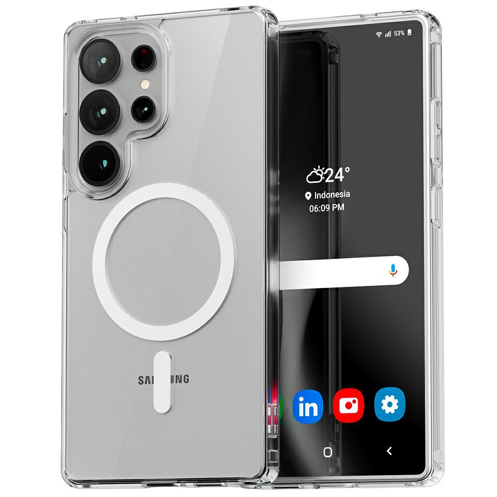 Oem Transparent E Hülle Für Samsung Galaxy S25 Ultra Mercury Magsafe
