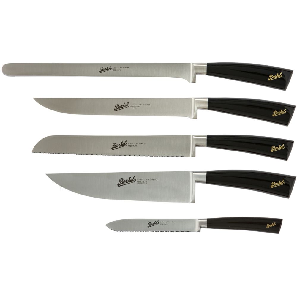 Berkel Schwarz Elegance Set Mit 5 Kochmessern