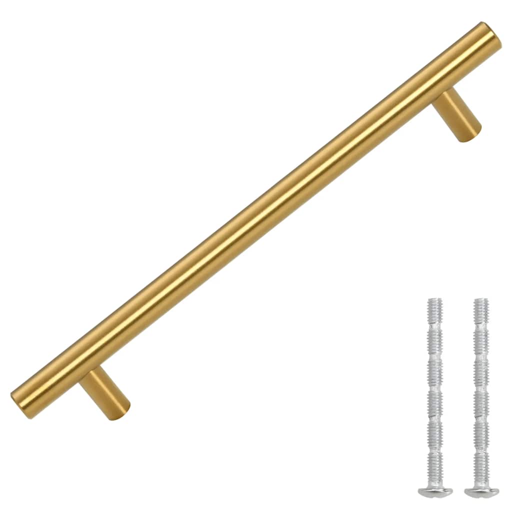 Cabinet Handles 10 Pcs Gold 160 Mm Stainless Steel Vidaxl