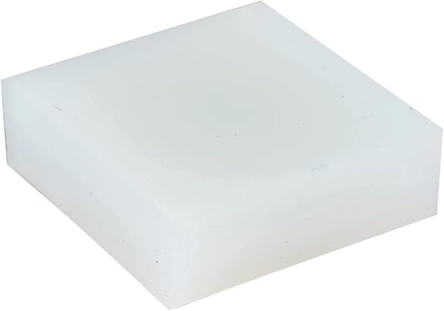 Plaque de caoutchouc blanc antidérapant et antivibratoire, 250 x 250 mm, isolant thermique jusqu'à 200 °C