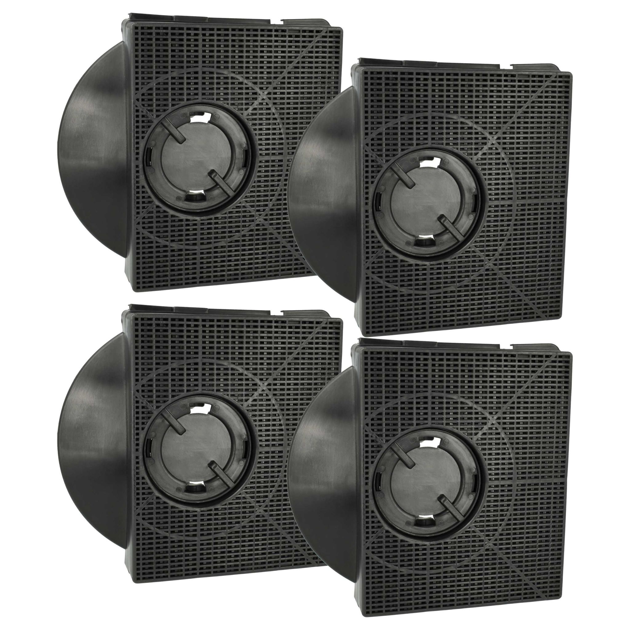 4x Activated Carbon Filter Compatible With Ikea Hoob01s, Hoob01w, Hoob00s, Hoob00w, Hoo552w, Hoob00b Extractor Hood - 21.3 X 20.7 X 4.1 Cm - Vhbw - 85826484