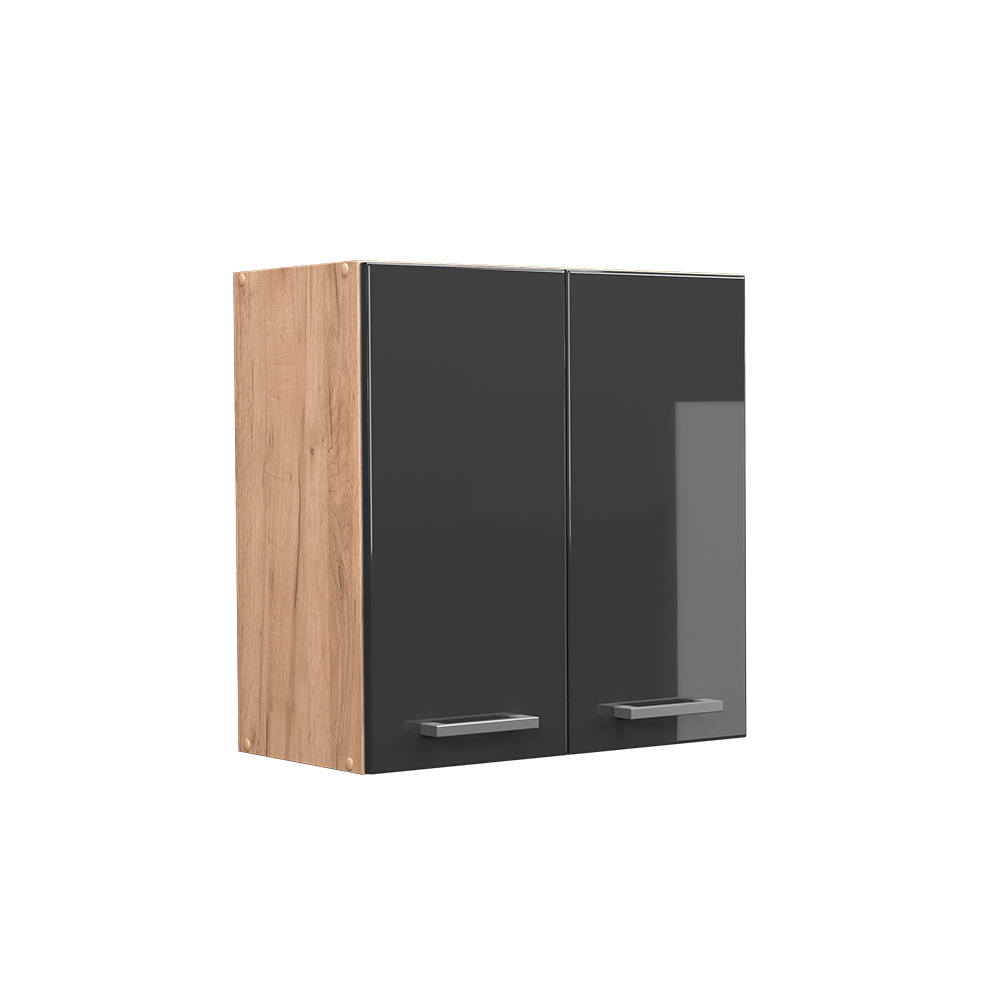 Vicco - Elément haut de cuisine R-Line, Anthracite Haute brillance, 60 cm