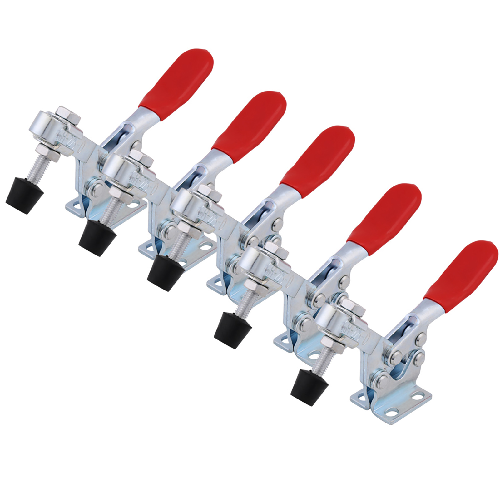 Serre-joint à genouillère horizontal GH-225-D, capacité de maintien 227 kg, ouverture 95°, lot de 5