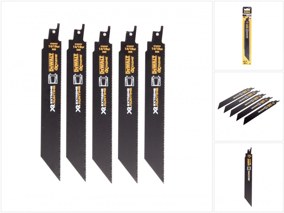 5 XR Extreme Runtime Bajonett-Sägeset für Dewalt-Säbelsäge [DT99552-QZ] - Bild 2