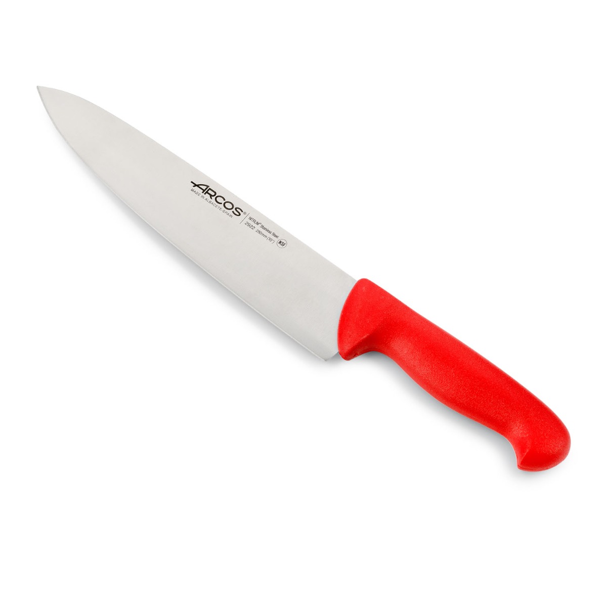 Arcos Rot Kochmesser Farbe - Prof 29222222 Edelstahl Nitrum Und Mango Ergonomische E Polypropylenklinge Und 25 Cm Klinge, Vitrine