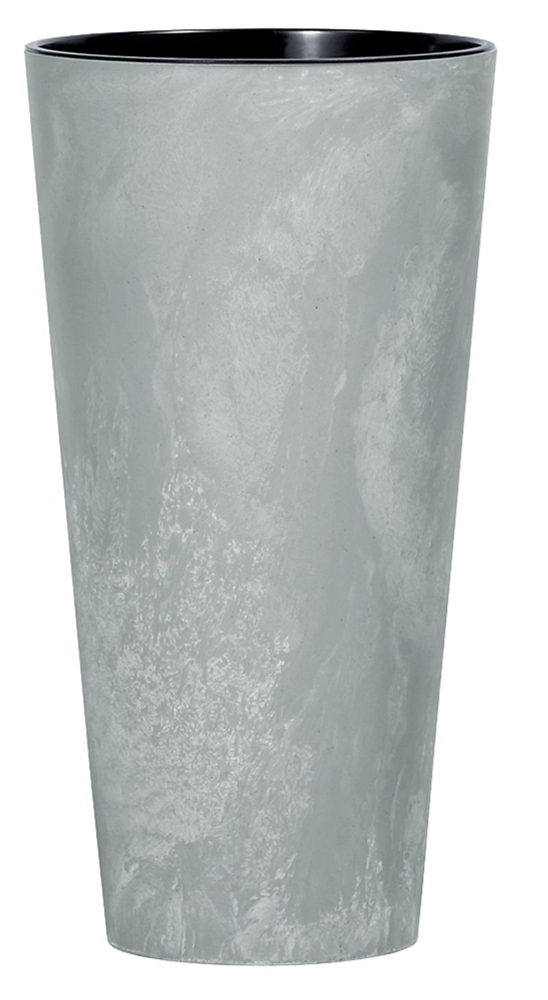 Zanvic Blumentopf Mit Einsatz Tubus Slim Beton 400x762 Mm, Betonoptik