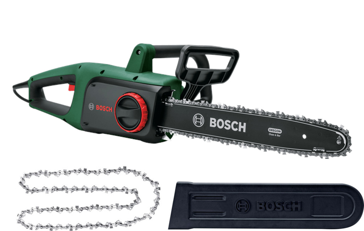Bosch Home & Garden Grün Kettensäge, Kettensäge Universalchain 35: 2X Sägekette (Elektro Kettensäge) - Image 5